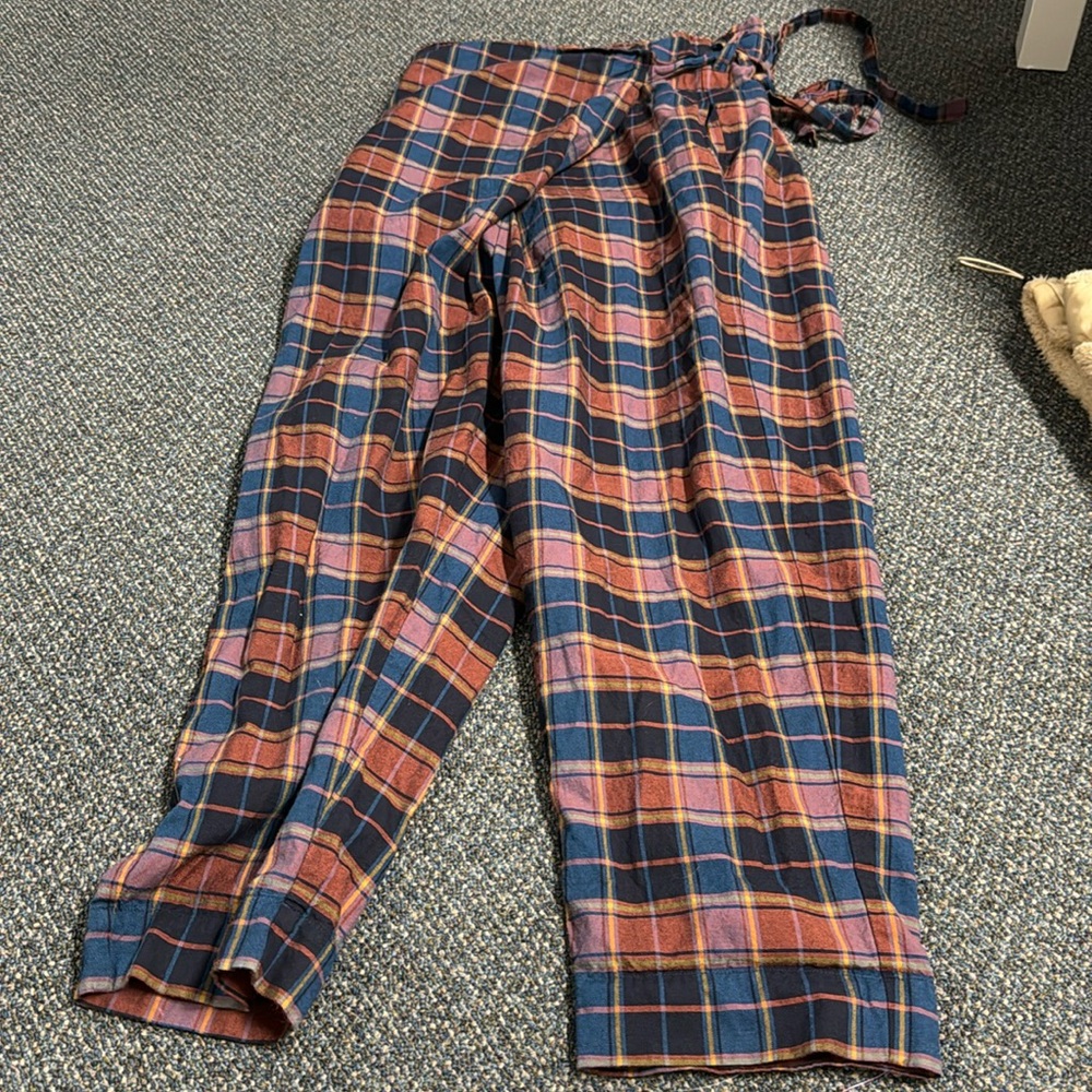 Free label plaid wrap pants xl // 092624